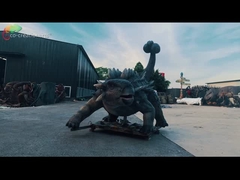 Ζωή θεματικών πάρκων - ρεαλιστικό πρότυπο δεινοσαύρων Ankylosaurus δεινοσαύρων ηλεκτρονικό εφέ μεγέθους για το λούνα παρκ