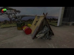 3 τα μέτρα προσάρμοσαν τη ρομποτική ζωή - ταξινομήστε τους δεινοσαύρους ηλεκτρονικό εφέ για το λούνα παρκ