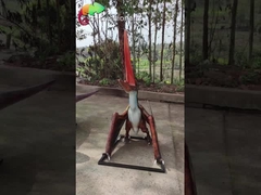 3D υαλοπλαστική ρεαλιστική εμφάνιση δεινόσαυροι αγωνίζονται άγαλμα πτεροσαύριας εξωτερικά