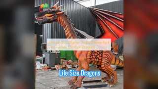 Διακοσμήσεις θεματικού πάρκου Dragon Props σε φυσικό μέγεθος