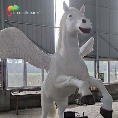 Αγορά Ρεαλιστικά ζώα πάρκων διασκέδασης Pegasus ζώων ηλεκτρονικό εφέ προσομοίωσης καιρικής απόδειξης CE online manufacture