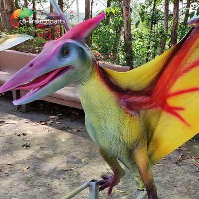 Ρεαλιστικός εξοπλισμός παιδικών χαρών Pterosaur ηλεκτρονικό εφέ δεινοσαύρων του ISO 110VAC