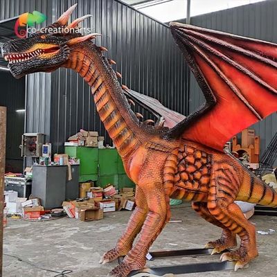 Ανιματρονικά Δράκων Επαγγελματικά Μέρη Διακοσμήσεις θεματικών πάρκων Δράκοι σε φυσικό μέγεθος