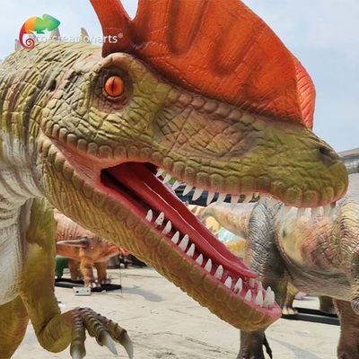 Στεγανή ζωή - ηλεκτρονικό εφέ Dilophosaurus 5meters δεινοσαύρων ηλεκτρονικό εφέ μεγέθους