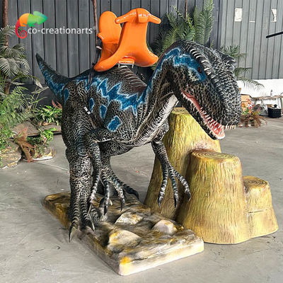 Ce Πιστοποιημένος Animatronic Δεινόσαυρος Ride Βελοκυραπτόρος Ride 4m μήκος