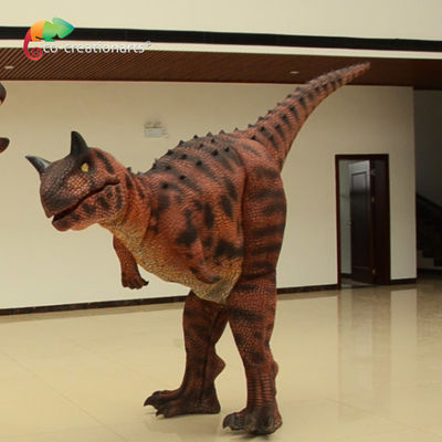 Προσαρμοσμένο κοστούμι δεινοσαύρου Carnotaurus για το πάρκο δεινοσαύρων