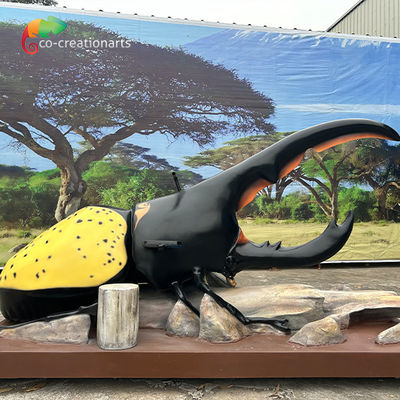Ανθεκτικό υαλοπλαστικό Hercules Beetle για διασκέδαση και διακόσμηση του θεματικού πάρκου