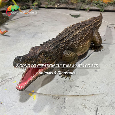 Ζώο μεγέθους Animatronic κροκοδείλους ζώα προσομοίωσης για διακόσμηση ζωολογικού πάρκου