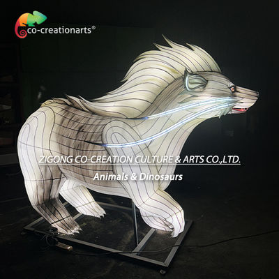 Φουτουριστικό Λευκό Φανάρι του Ξυδιού με LED Mohawk Crest & Dragon Tail